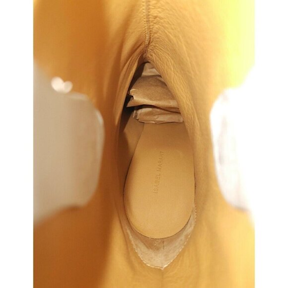 Isabel Marant Lamsy Leather Ankle Cowboy Boots 35 5 Gray New RARE - Picture 10 of 12